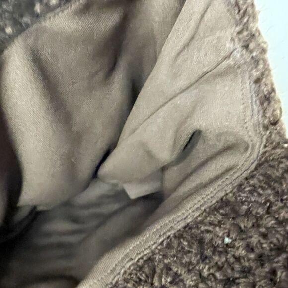 Handmade Crochet Chunky Knit Boho Brown Hand Bag 70s Grannycore Bamboo Handles - Picture 9 of 10